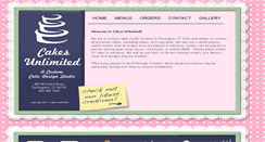 Desktop Screenshot of cakesunlimited.biz